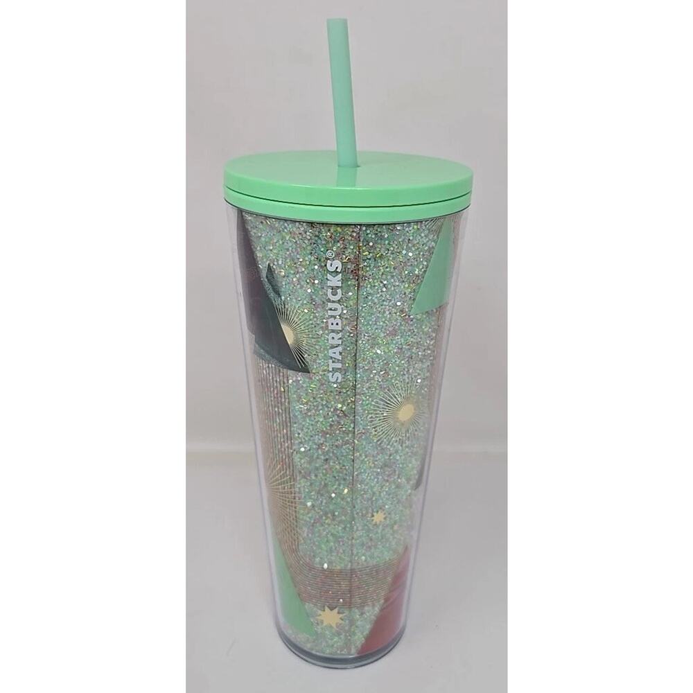 Starbucks‎ Green Thermo Hot Cold Metal 24oz Cup U297